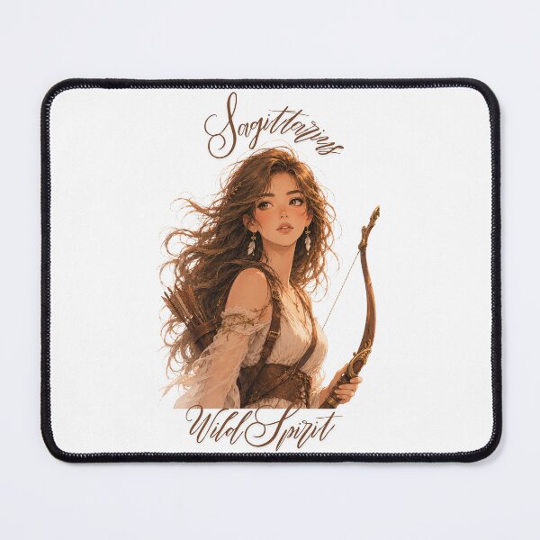 Item preview, Sagittarius Wild Spirit Zodiac Astrological Archer Girl designed and sold by Marcelina28.