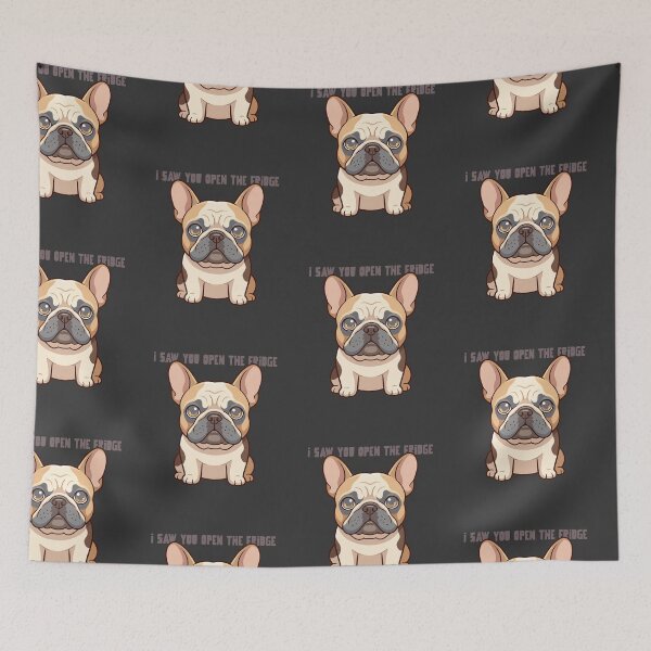 Item preview, French Bulldog The Witness designed and sold by GlitchedTees.