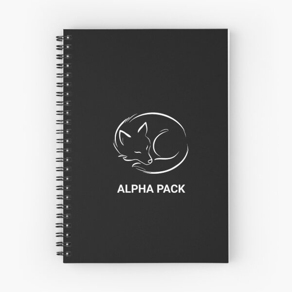 Item preview, Sleeping Curled Wolf Alpha Pack Minimalist designed and sold by GiggleInkTees.