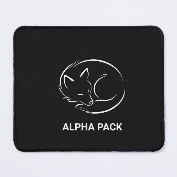 Item preview, Sleeping Curled Wolf Alpha Pack Minimalist designed and sold by GiggleInkTees.
