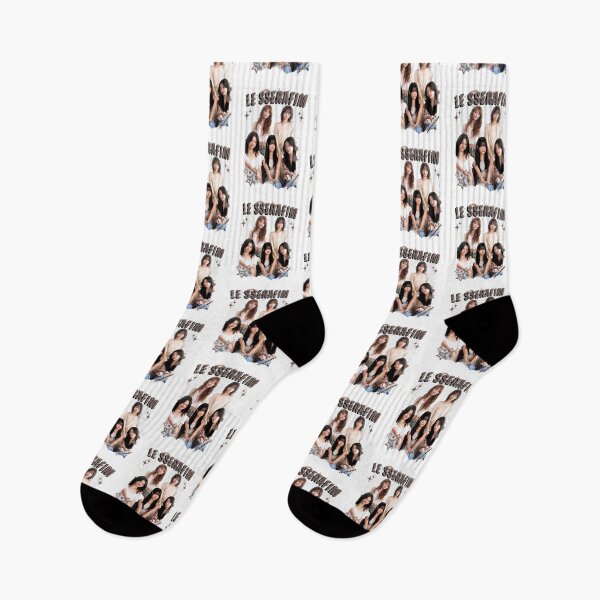 Item preview, Le Sserafimm Kpop Girl Group Black and White Collage Design designed and sold by AJUNICE STUDIO.
