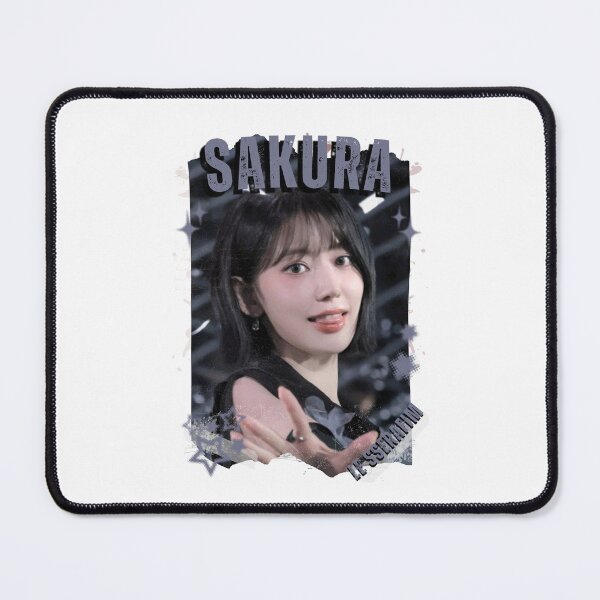 Item preview, Le Sserafimm Sakura Kpop Girl Group Black and White Collage Design designed and sold by AJUNICE STUDIO.