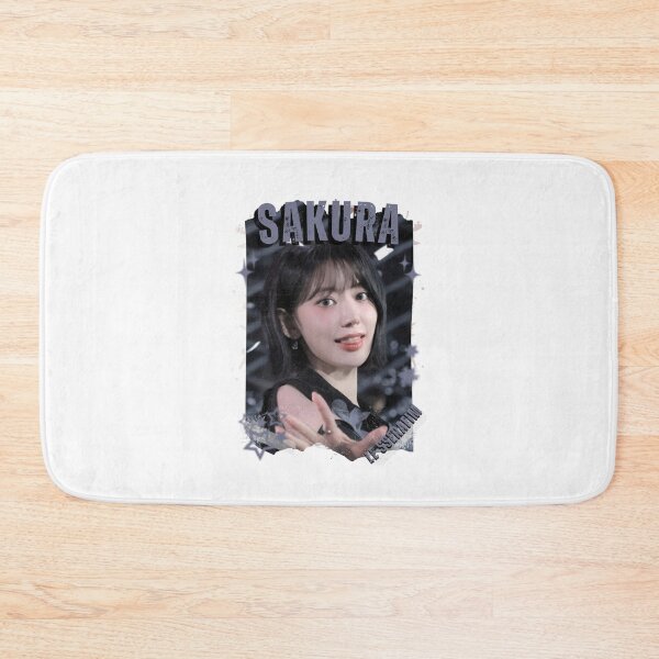 Item preview, Le Sserafimm Sakura Kpop Girl Group Black and White Collage Design designed and sold by AJUNICE STUDIO.