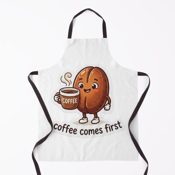 Item preview, Coffee Comes First — Cute Bean Sticker for Caffeine Lovers  designed and sold by Ulikedigital14.