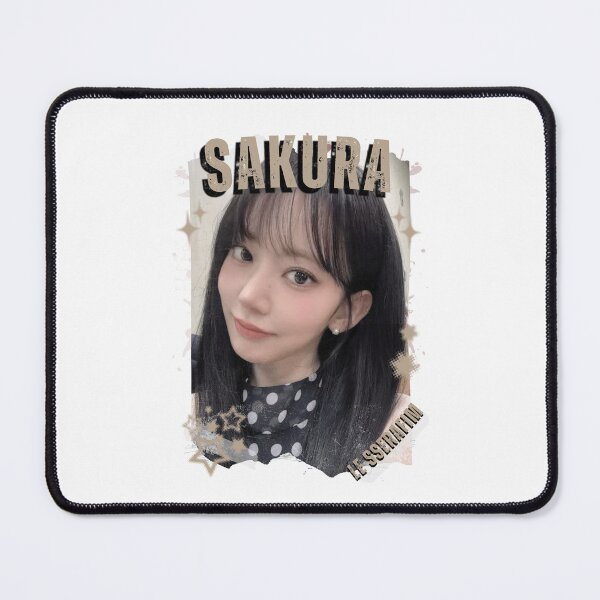 Item preview, Le Sserafimm Sakura Kpop Girl Group Black and White Collage Design designed and sold by AJUNICE STUDIO.