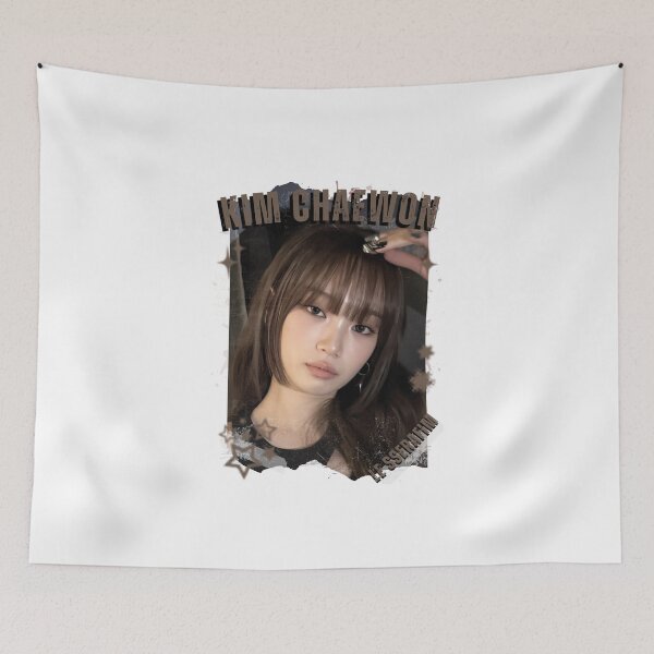 Item preview, Le Sserafimm Kim Chaewon Kpop Girl Group Black and White Collage Design designed and sold by AJUNICE STUDIO.