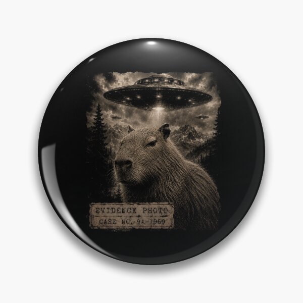 Item preview, Funny Capybara UFO Evidence Photo Vintage Alien designed and sold by will freed18.