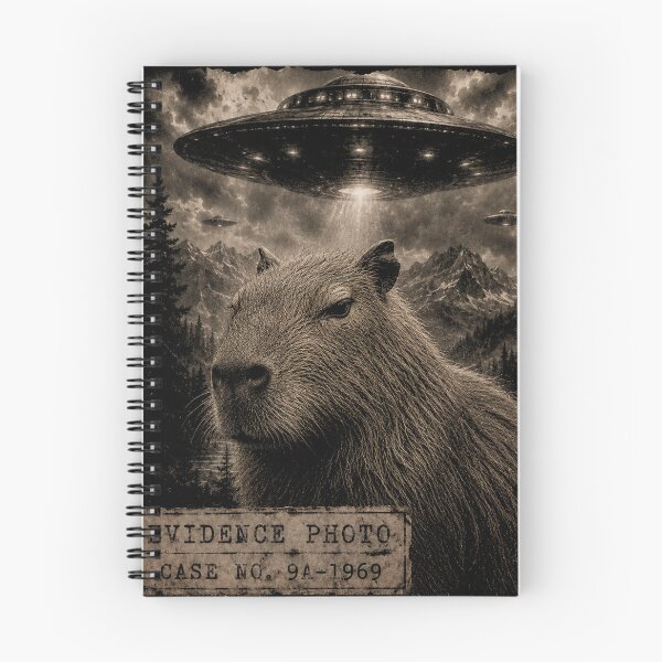 Item preview, Funny Capybara UFO Evidence Photo Vintage Alien designed and sold by will freed18.
