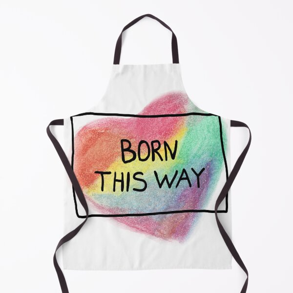 Item preview, Born This Way LGBTQ Pride Rainbow Watercolor Design designed and sold by missbobbit.