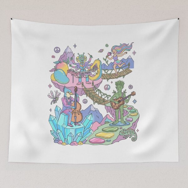 Item preview, Psychedelic Fantasy Music Band Trippy Surreal Art designed and sold by Farhad Mamo.