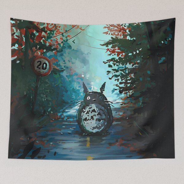 Item preview, Cute kawaii art monster [[tototoro]] waiting -%[ghiblis]%- side aways  designed and sold by ITsdnelinn.