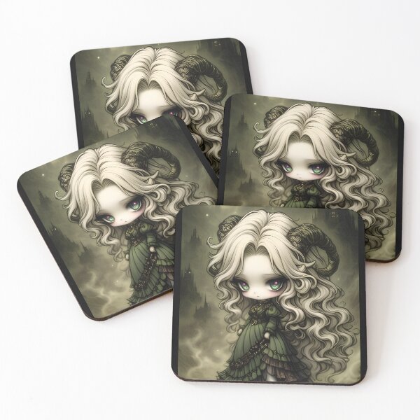 Item preview, Glaistig Green Maiden Art | Celtic Folklore Spirit Illustration | Enchanted Forest Fairy Cryptid Design designed and sold by InkAndGloom.