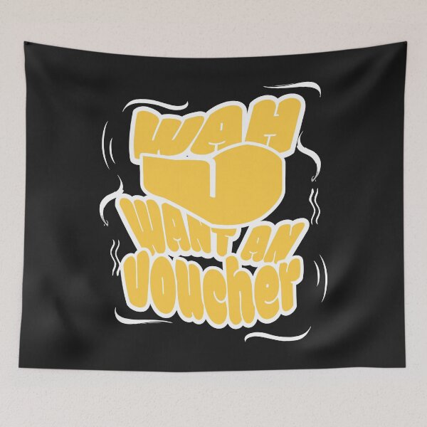 Item preview, WAH U WANT AN VOUCHER APPAREL designed and sold by Trend Merch Studio.
