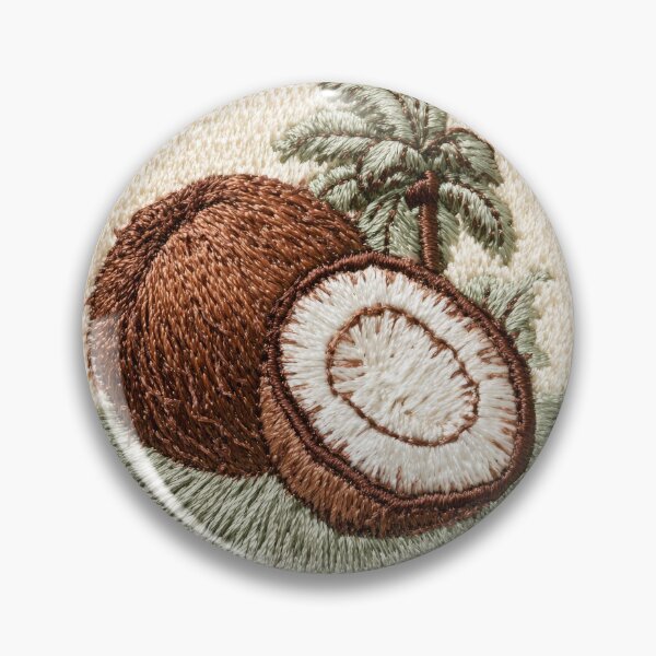 Item preview, Embroidered Coconut Patch Art designed and sold by MegaNovaArt.