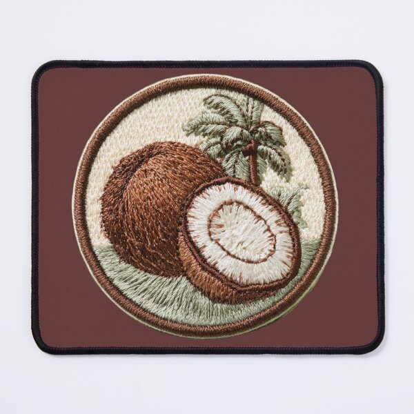 Item preview, Embroidered Coconut Patch Art designed and sold by MegaNovaArt.