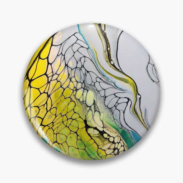 Item preview, Citrus Lagoon Original Fluid Art designed and sold by PourtionOfArt.