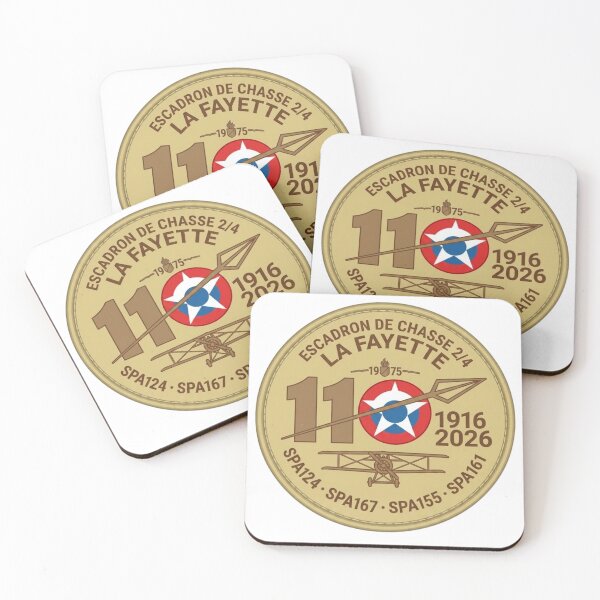 Item preview, Escadron de Chasse 2/4 La Fayette 110th Anniversary Commemorative Patch designed and sold by CharlieDesings.