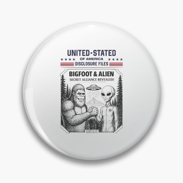 Item preview, Bigfoot And Alien Secret Alliance Revealed Funny Conspiracy designed and sold by jinajinawoodood.