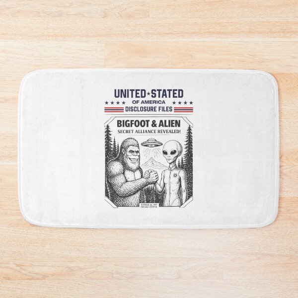 Item preview, Bigfoot And Alien Secret Alliance Revealed Funny Conspiracy designed and sold by jinajinawoodood.