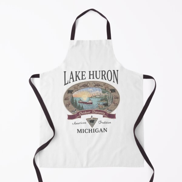 Item preview, Lake Huron Michigan Outdoor Discovery Vintage Nature Lover designed and sold by jinajinawoodood.