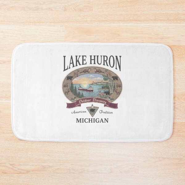 Item preview, Lake Huron Michigan Outdoor Discovery Vintage Nature Lover designed and sold by jinajinawoodood.