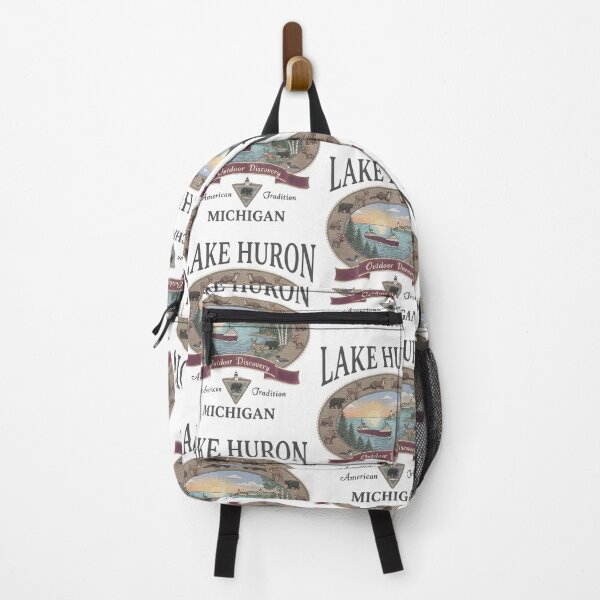 Item preview, Lake Huron Michigan Outdoor Discovery Vintage Nature Lover designed and sold by jinajinawoodood.