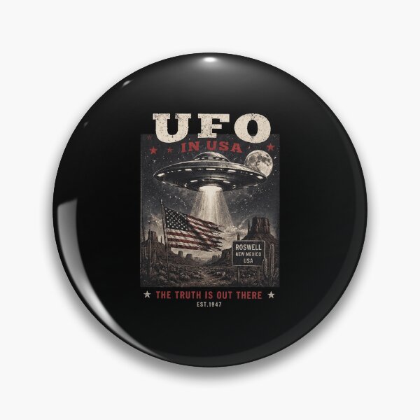 Item preview, UFO In USA Roswell New Mexico Vintage Alien Encounter  designed and sold by jinajinawoodood.