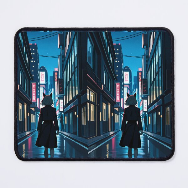 Item preview, Anime - Kemonomimi Girl Night Street Walk designed and sold by AnimeShin.