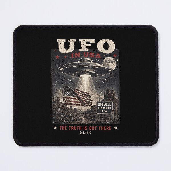 Item preview, UFO In USA Roswell New Mexico Vintage Alien Encounter designed and sold by jinajinawoodood.