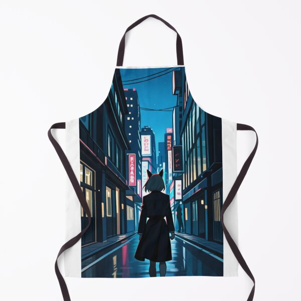 Item preview, Anime - Kemonomimi Girl Night Street Walk designed and sold by AnimeShin.
