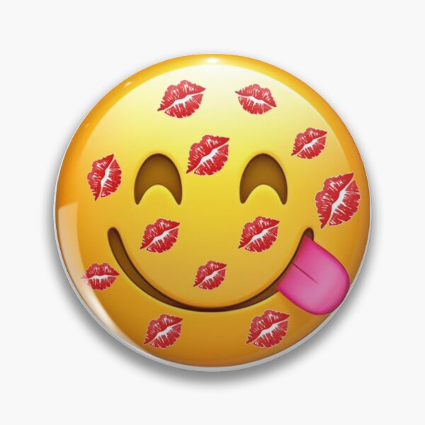 Item preview, Kiss Emoji Sticker for Bubble Shop | Cute Flirty Kawaii Aesthetic Decal Gift designed and sold by Pophands.
