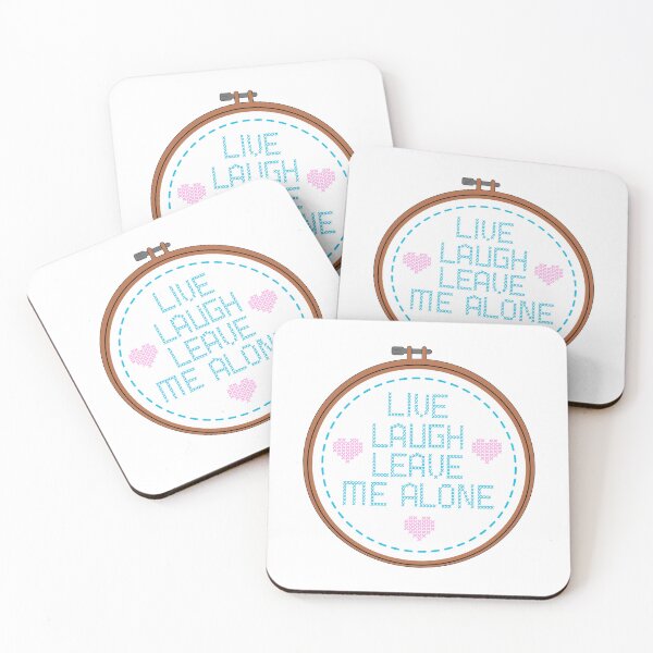 Item preview, Live Laugh Leave Me Alone Embroidery Hoop/Cross Stitch  designed and sold by GlitterArtySVG.