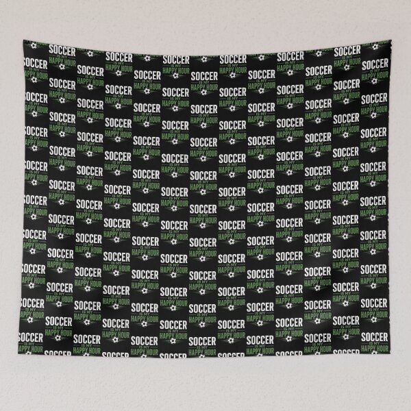 Item preview, Soccer Is My Happy Hour Sports Fan Design designed and sold by BunBuntheDog-.