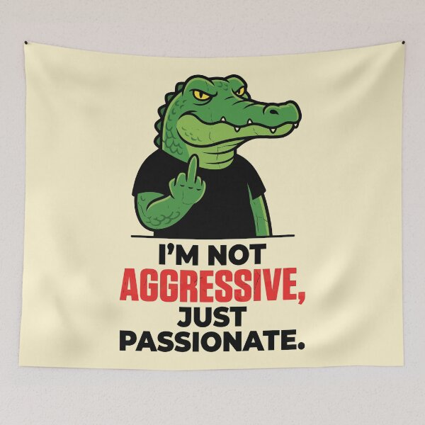 Item preview, Not Aggressive, Just Passionate designed and sold by Amir Faysal.