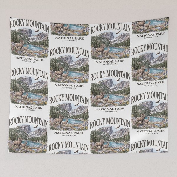 Item preview, Rocky Mountain National Park Colorado Wildlife Scenic Nature designed and sold by jinajinawoodood.