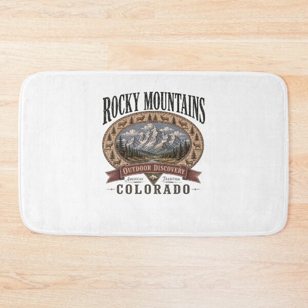 Artikelvorschau, Rocky Mountains Colorado Outdoor Discovery Vintage Mountain entworfen und verkauft von jinajinawoodood.