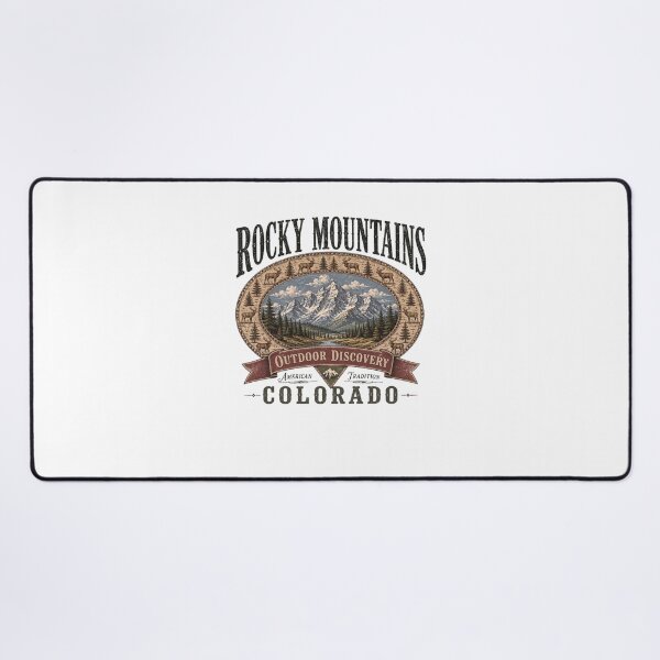 Item preview, Rocky Mountains Colorado Outdoor Discovery Vintage Mountain designed and sold by jinajinawoodood.