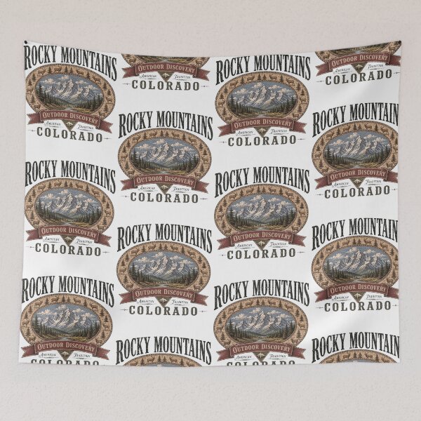 Item preview, Rocky Mountains Colorado Outdoor Discovery Vintage Mountain designed and sold by jinajinawoodood.