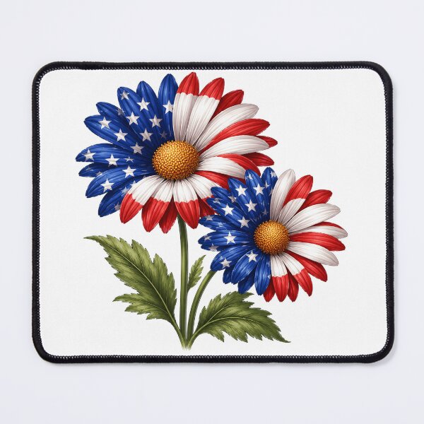 Item preview, Patriotic American Daisy Flowers designed and sold by PetalGarden.
