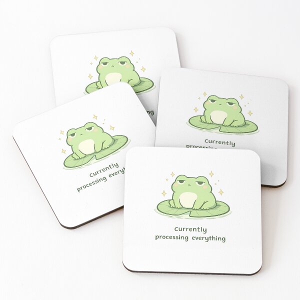 Item preview, Cute Frog Shirt — Currently Processing Everything Funny Introvert Frog Tee designed and sold by Moss & Mellow.