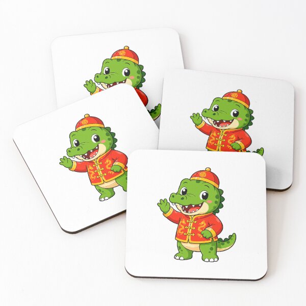 Item preview, Cute Chinese New Year Crocodile Cartoon | Kawaii Lunar New Year Alligator designed and sold by Krincydigitalart.