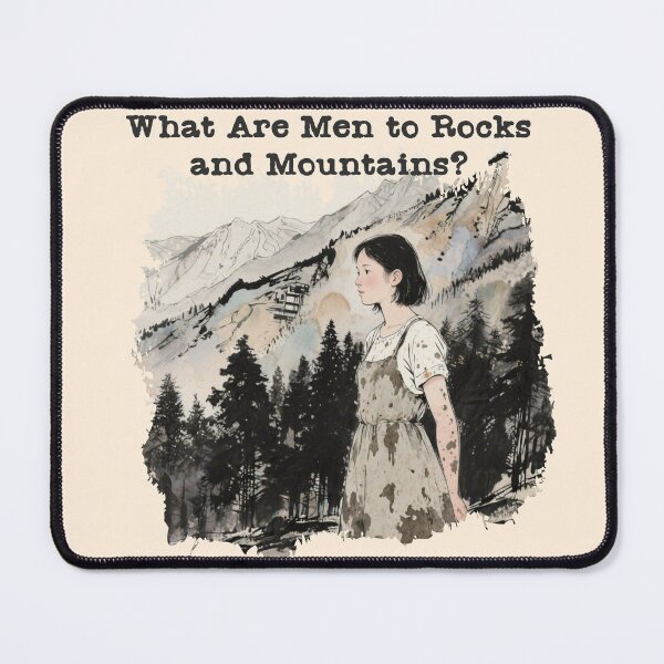 Item preview, What Are Men to Rocks and Mountains – Vintage Pride and Prejudice Jane Austen Quote Art designed and sold by FIREDesignsPOD.