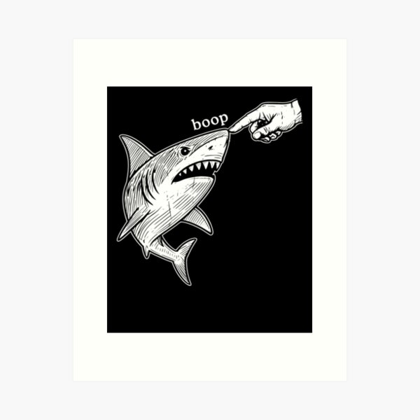 Item preview, Boop Shark Funny Shark Meme  designed and sold by nosu-art-pod.