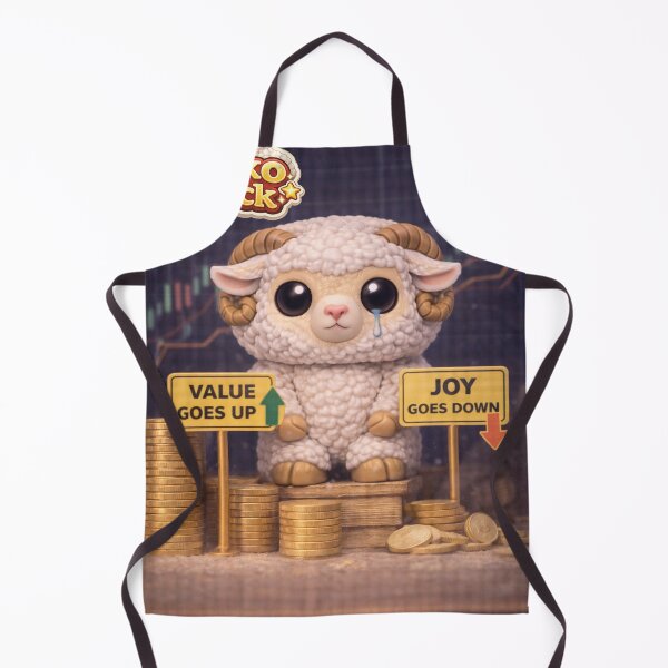 Item preview, Value Goes Up, Joy Goes Down Sheep | Funko Flock Parody designed and sold by Thpoar.