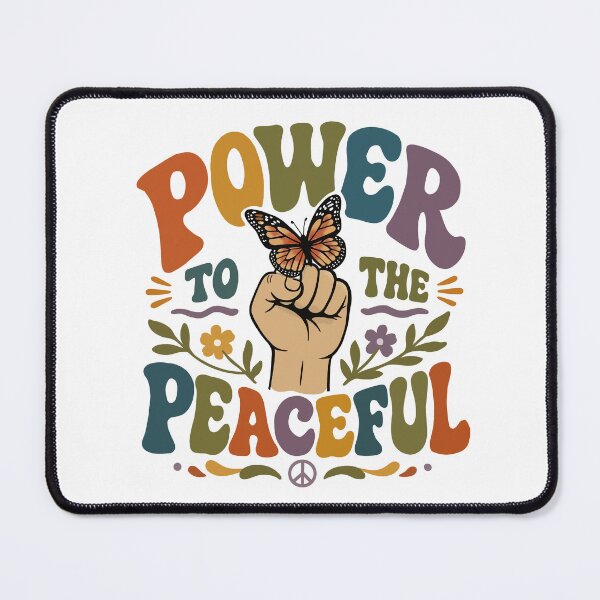 Item preview, Power to the peaceful  designed and sold by The Curious Cow.