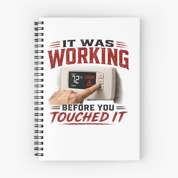 Item preview, It Was Working Before You Touched It Funny HVAC Technician T-Shirt designed and sold by Fishartpoint.