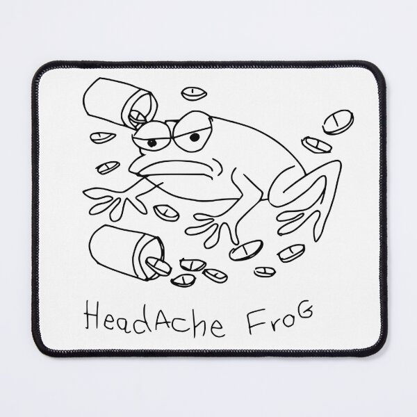 Item preview, Funny Chronic Pain Sticker Headache Frog Messy Black Pen Hand Drawn Chronic Illness Sticker Pack Chronic Illness Humor Spoonie Life Mental Health Sarcasm designed and sold by RealLifeMerchies.