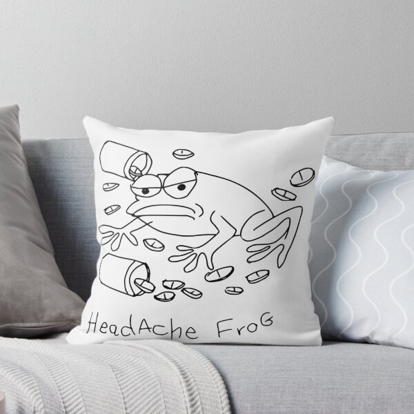 Item preview, Funny Chronic Pain Sticker Headache Frog Messy Black Pen Hand Drawn Chronic Illness Sticker Pack Chronic Illness Humor Spoonie Life Mental Health Sarcasm designed and sold by RealLifeMerchies.
