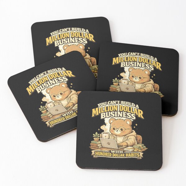 Item preview, Cute Entrepreneur Bear Million Dollar Business Motivation Quote For Side Hustlers designed and sold by Im-Ara.