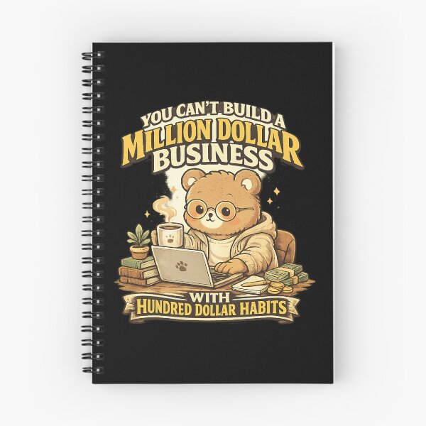 Item preview, Cute Entrepreneur Bear Million Dollar Business Motivation Quote For Side Hustlers designed and sold by Im-Ara.